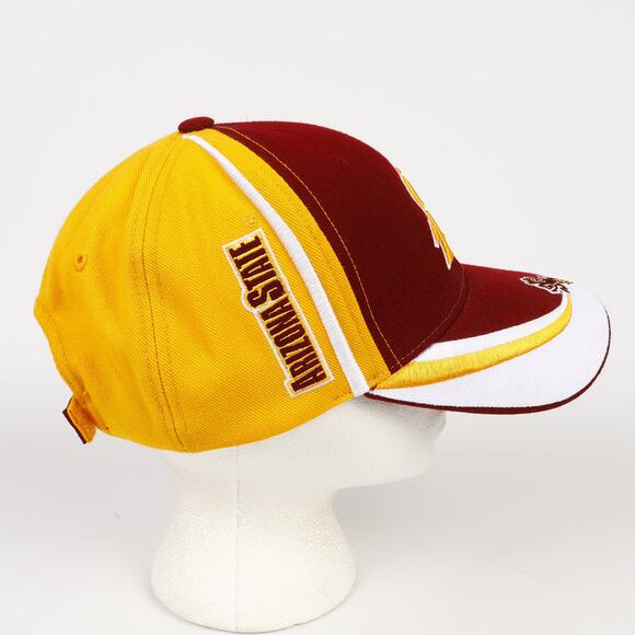 Arizona State ASU Sparky Sun Devil Wool Blend Embroidered H&L Hat Red Yellow TEI - Picture 5 of 10